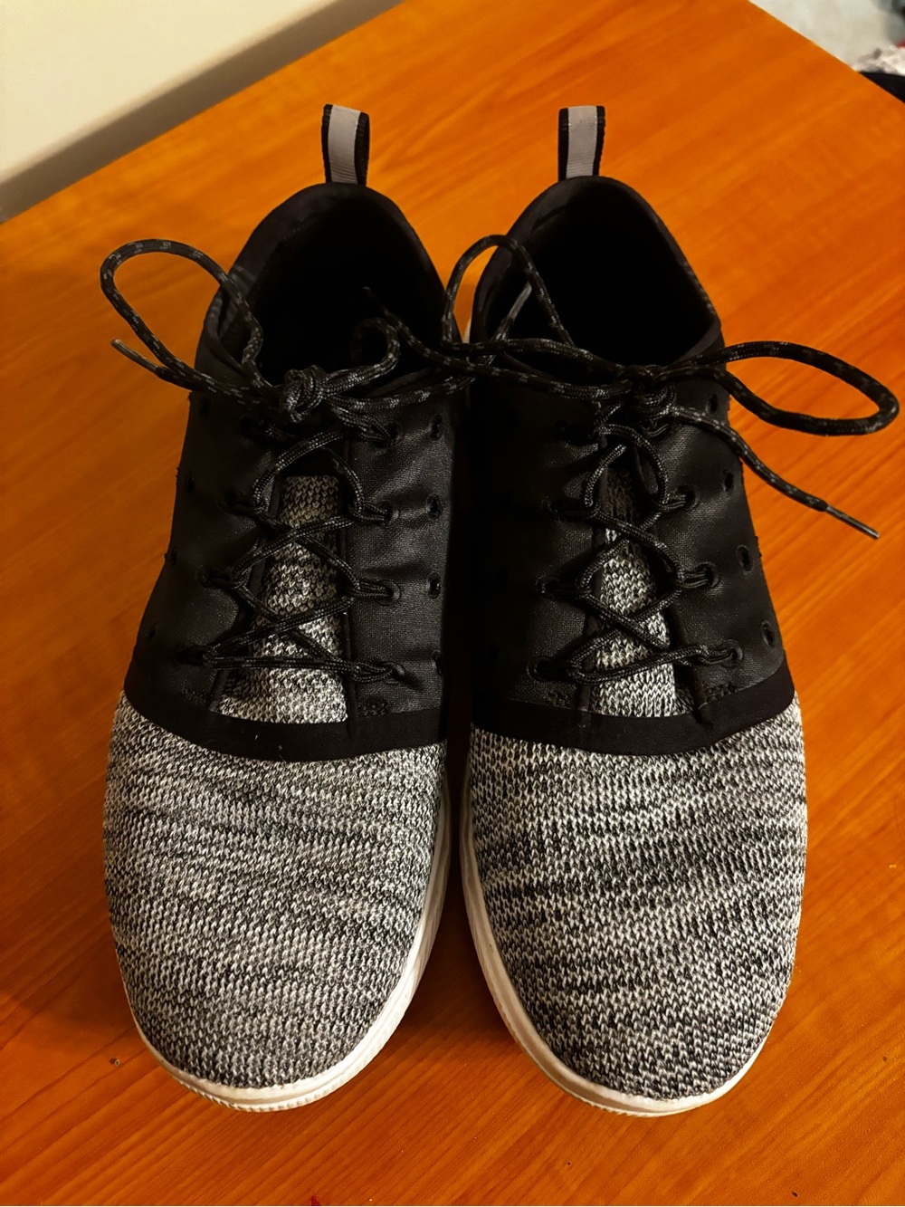Under Armour Black and Gray Knit Sneakers